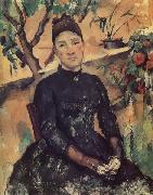 Paul Cezanne Madame Cezanne in the Conservatory Germany oil painting artist